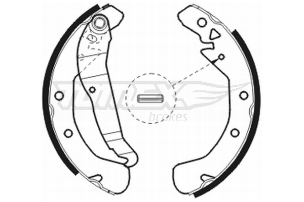 Sada brzdových čeľustí TOMEX Brakes